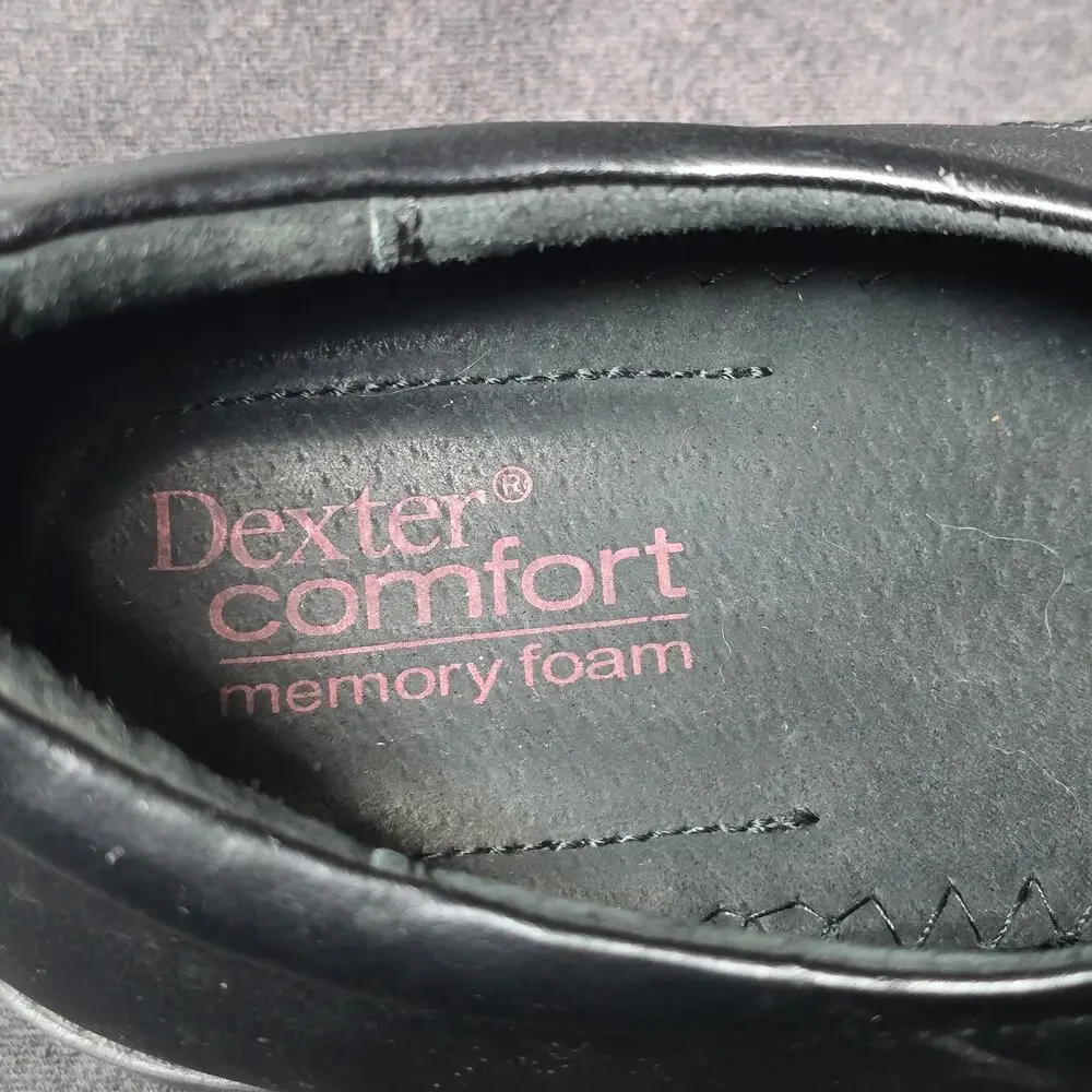 Dexter Comfort Memory Foam Black Dress Oxfords Lace Up Shoes